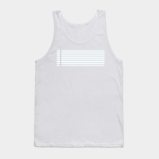 College Ruled Tank Top